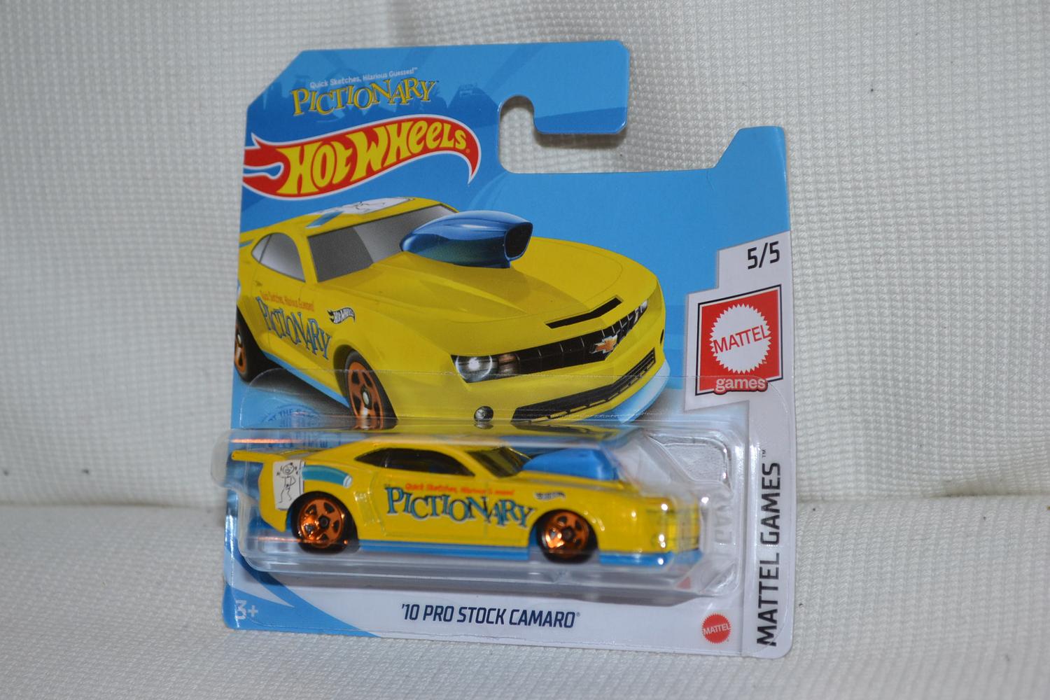 2010 Pro Stock Camaro Gul 1:64 Hot Wheels 2021 7cm Ny