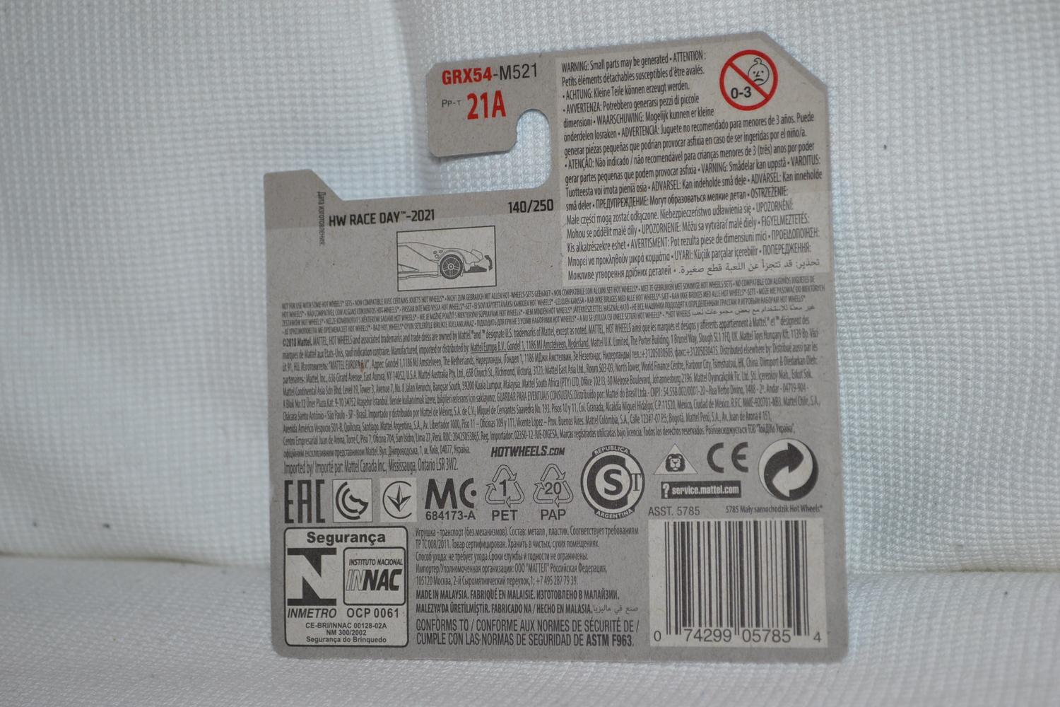 DAVancenator Metall Racing 1:64 Hot Wheels 2021 7cm Ny