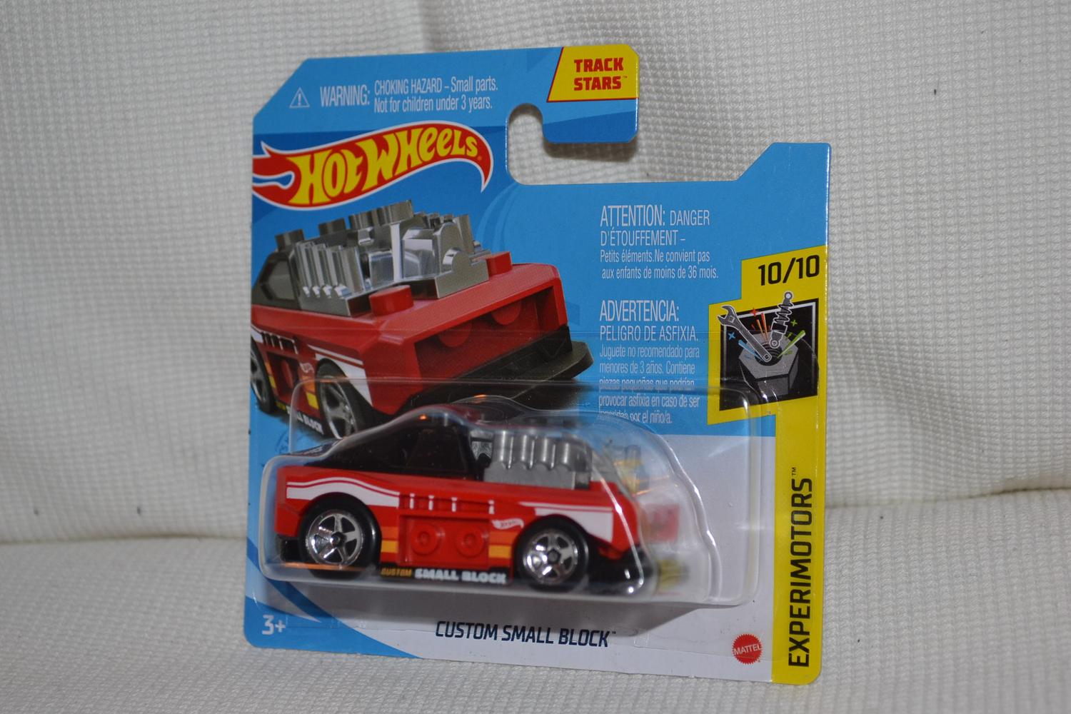 Custom Small Block Röd Lego 1:64 Hot Wheels 2021 7cm Ny