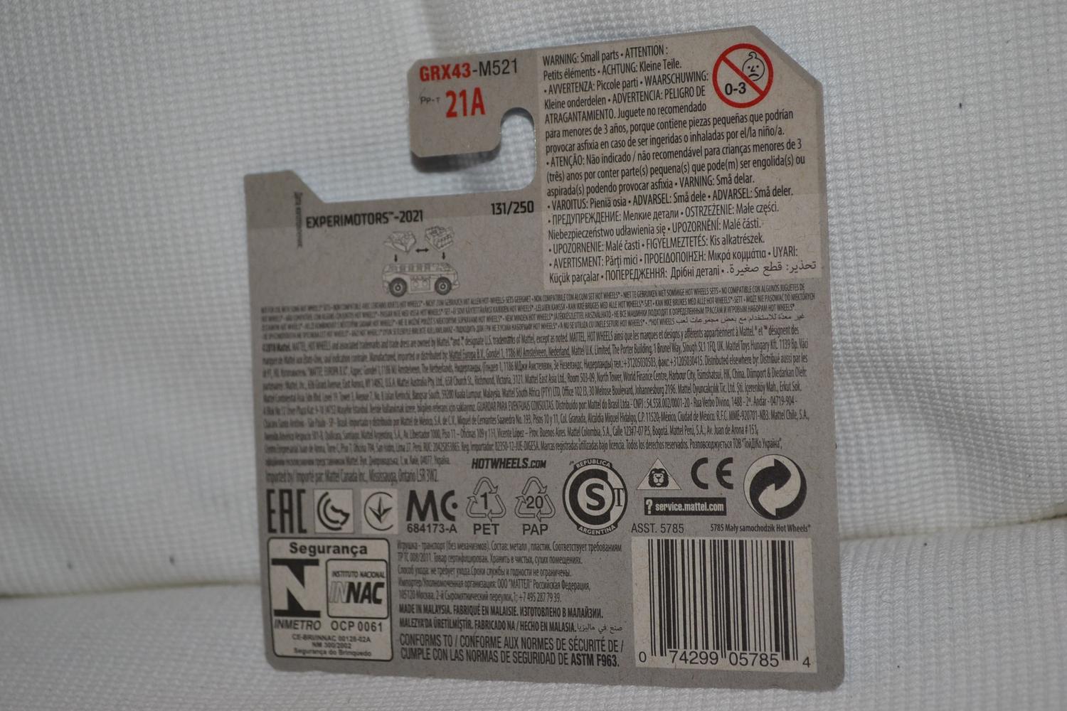 Custom Small Block Röd Lego 1:64 Hot Wheels 2021 7cm Ny