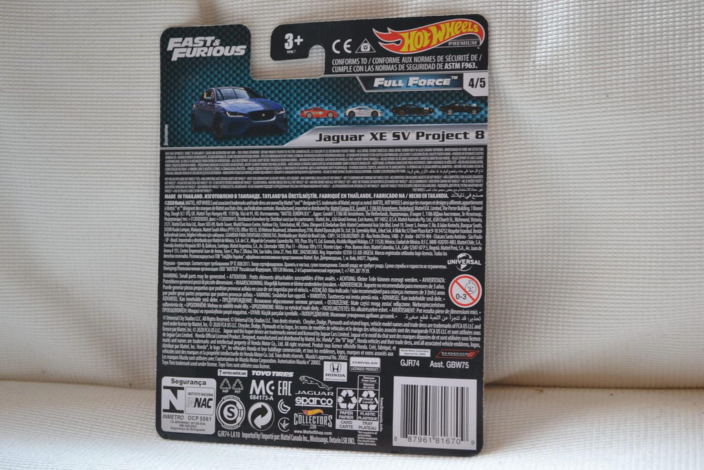 Jaguar XE SV Proect 8 Fast & Furious 1:64 Hot Wheels PREMIUM (Full Force) 7cm Ny