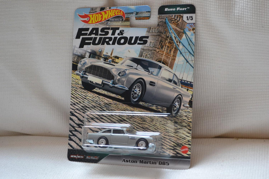Aston Martin DB5 Fast & Furious 1:64 Hot Wheels PREMIUM (Euro Fast) 7cm Ny