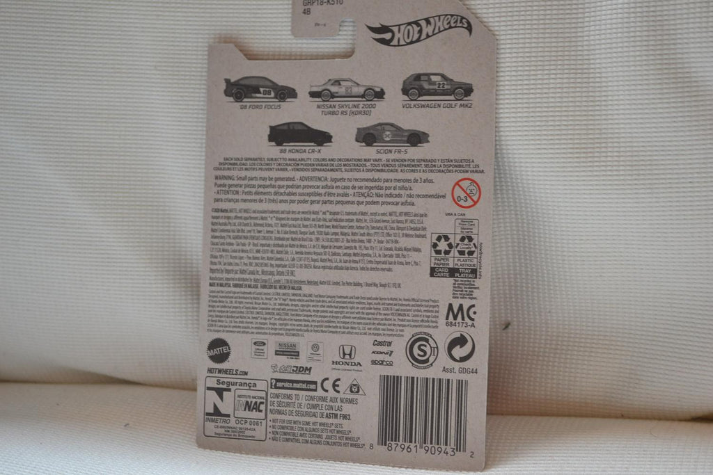 2008 Ford Focus Röd 1:64 Hot Wheels (USA Automotive Theme) 7cm Ny