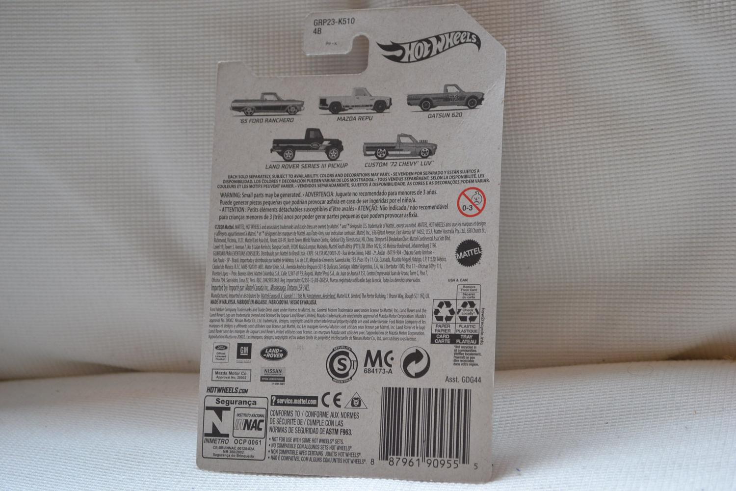 1965 Ford Rancero Grön 1:64 Hot Wheels (Pick-Ups USA) 7cm Ny