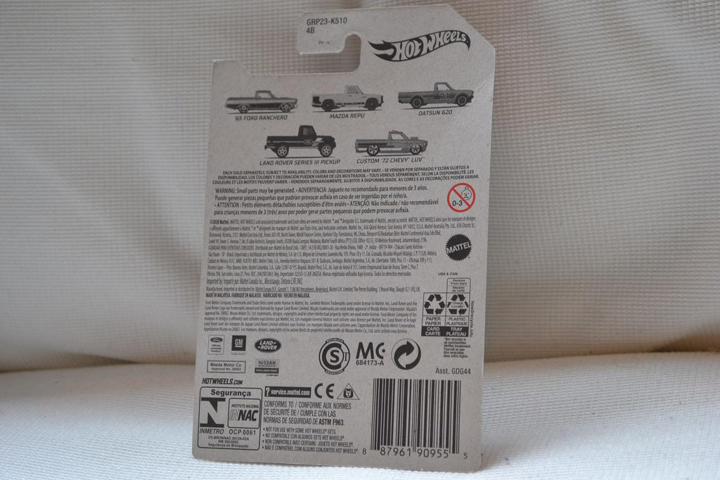 Land Rover Series III Pickup Brun 1:64 Hot Wheels (Pick-Ups USA) 7cm Ny