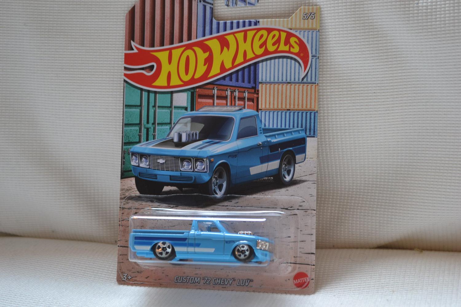 Custom 1972 Chevy Luv Blå 1:64 Hot Wheels (Pick-Ups USA) 7cm Ny