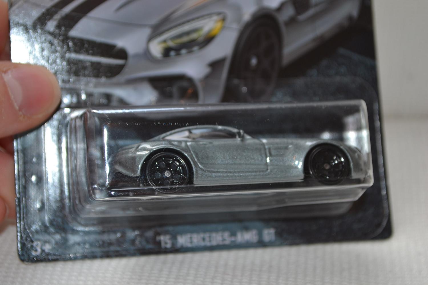 2015 Mercedes-Benz AMG GT Silver 1:64 Hot Wheels (Fast & Furious USA) 7cm Ny