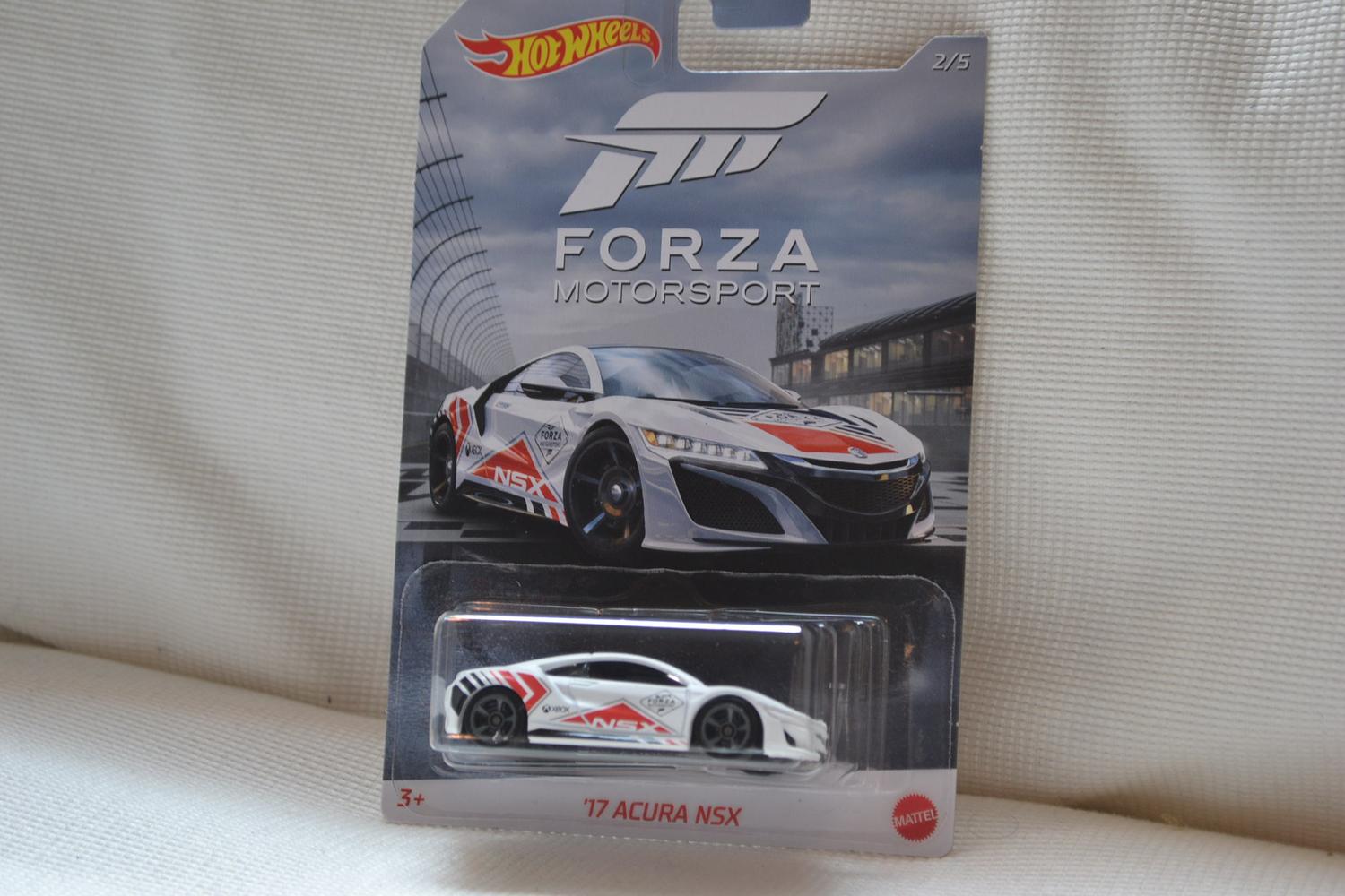 2017 Acura NSX Vit 1:64 Hot Wheels (Forza Motorsport XBOX) 7cm Ny