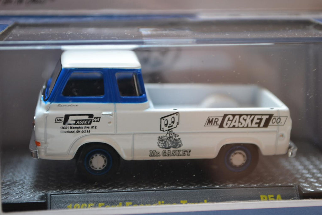 1965 Ford Ecoline Truck Vit 1:64 M2 Machines (Auto-Meets) 7cm Ny