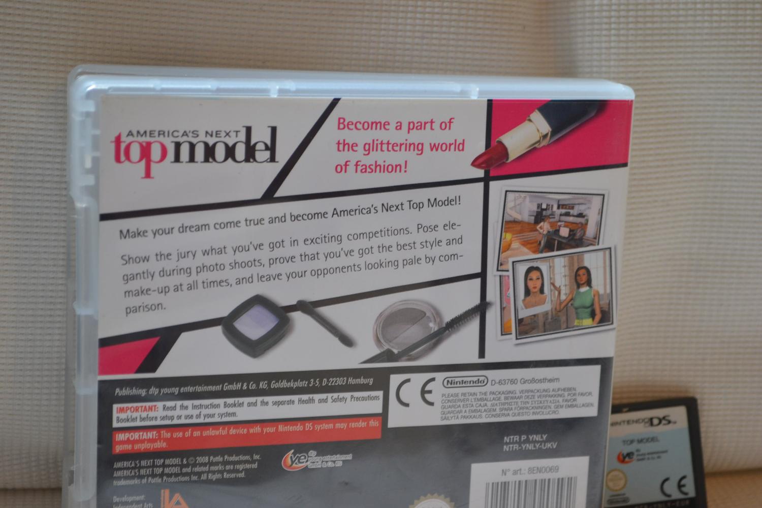 Americas Next Top Model NDS Nintendo DS (Utan Manual) Fint Skick