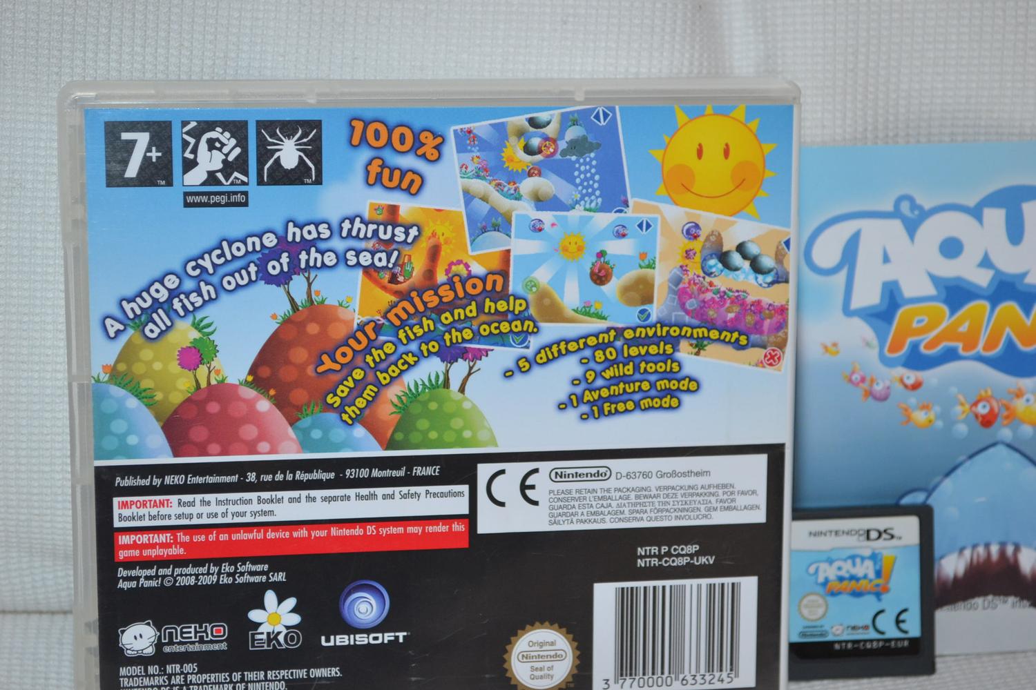 Aqua Panic NDS Nintendo DS Komplett Fint Skick