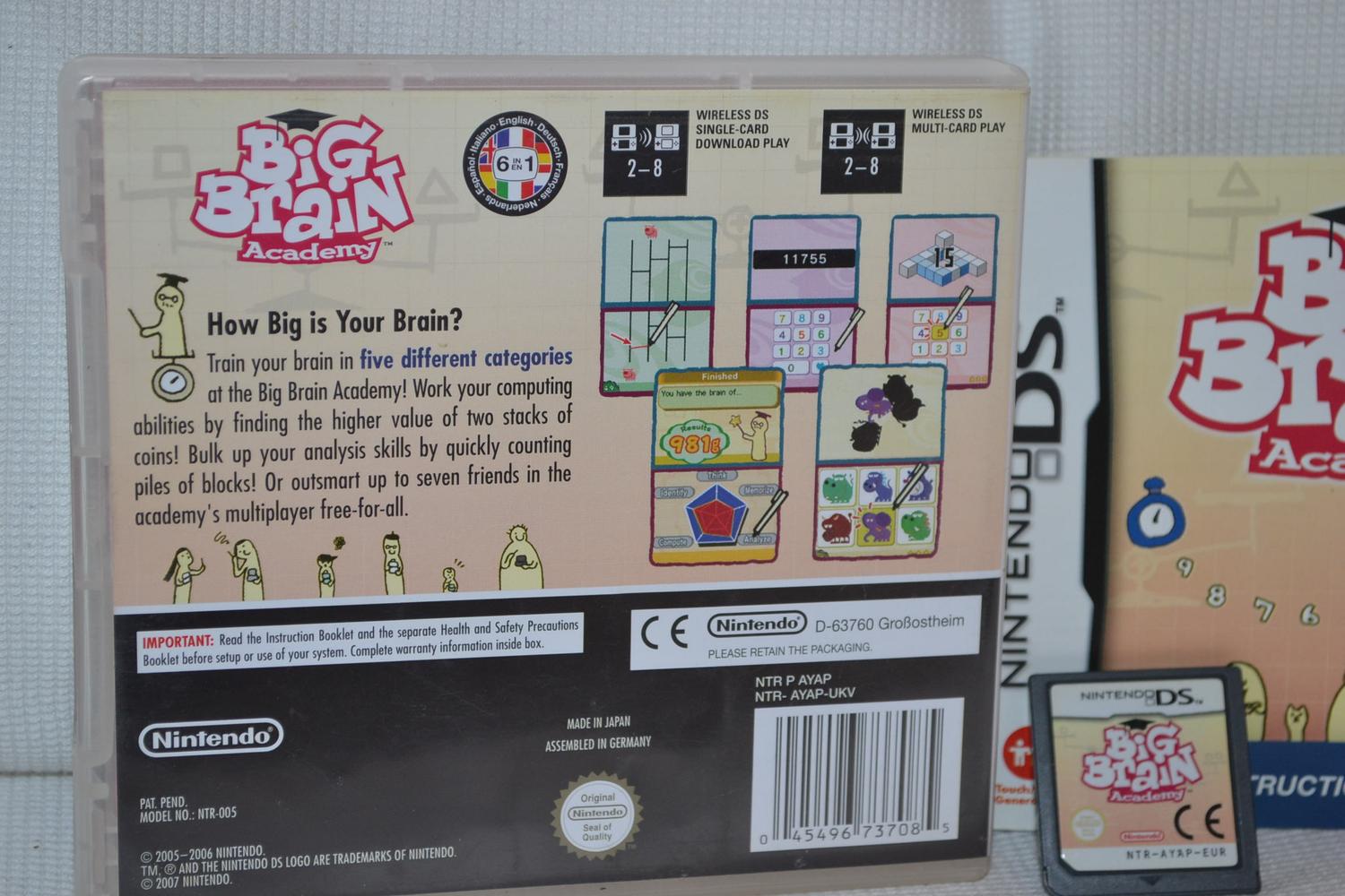 Big Brain Academy NDS Nintendo DS Komplett Fint Skick
