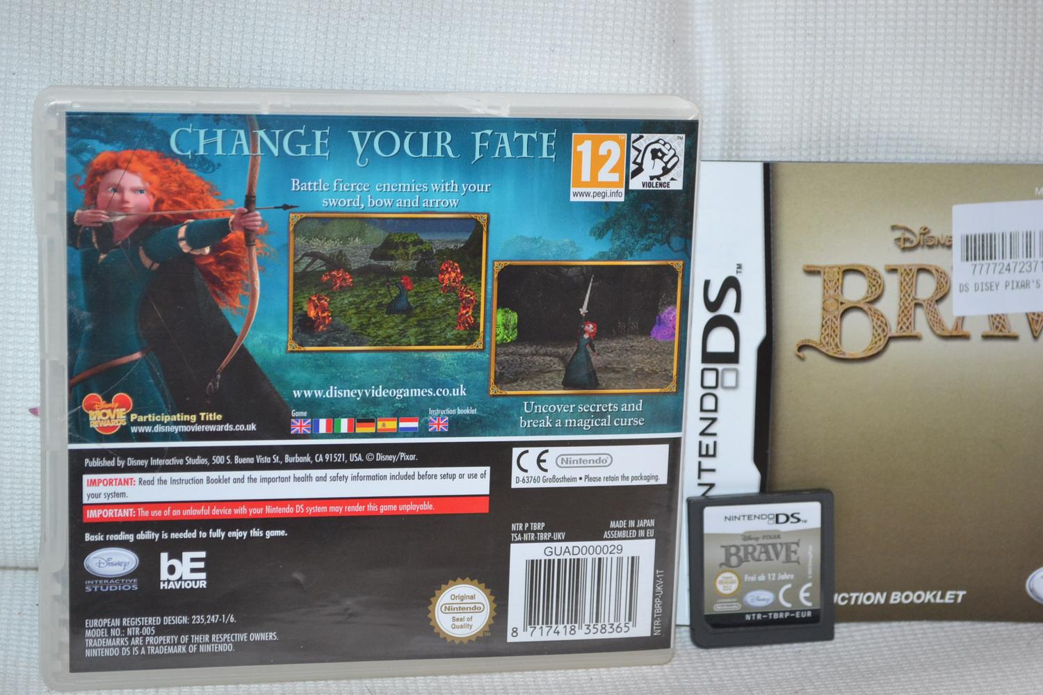 Brave Disney NDS Nintendo DS Komplett Fint Skick