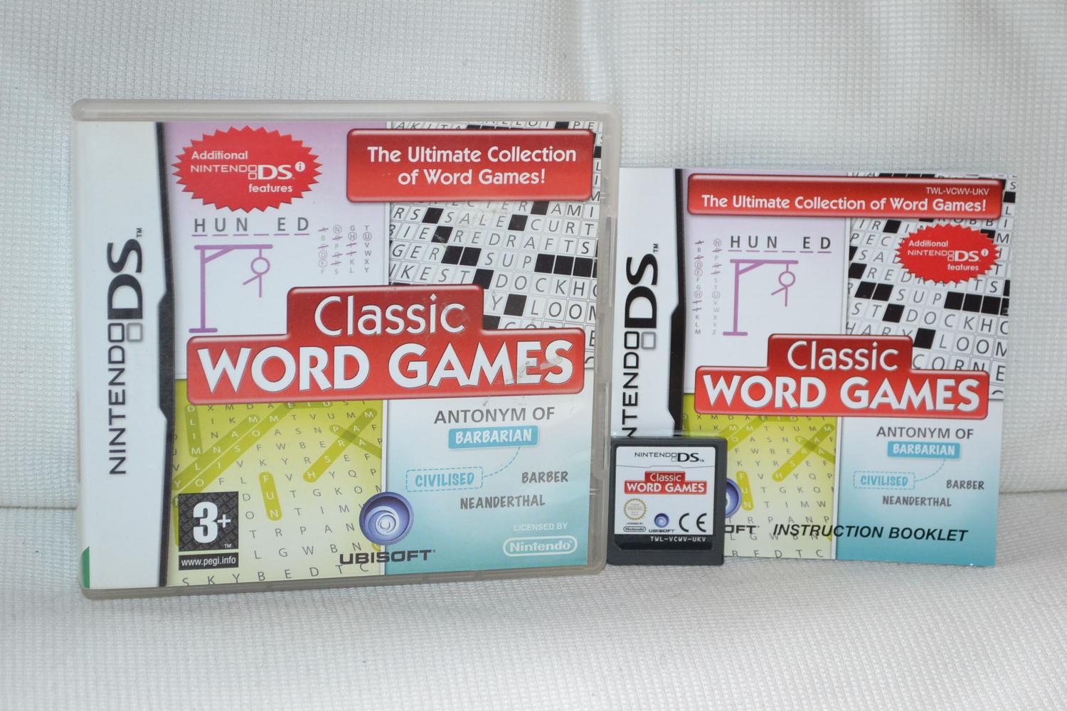 Classic Word Games NDS Nintendo DS Komplett Fint Skick