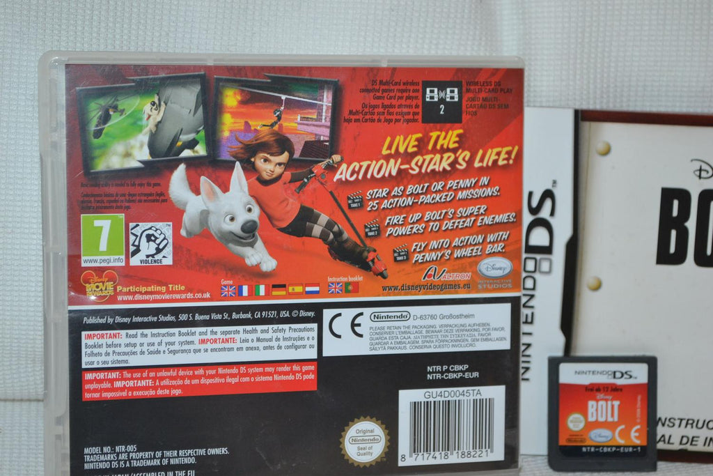 Disneys Bolt NDS Nintendo DS Komplett Fint Skick