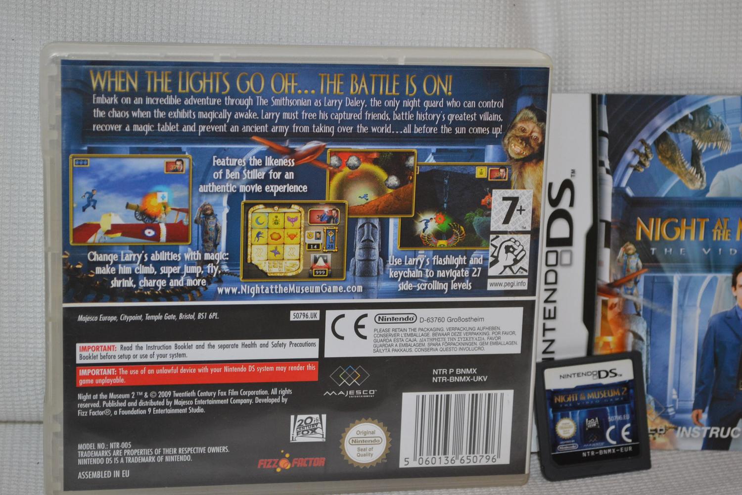 Night at the Museum 2 NDS Nintendo DS Komplett Fint Skick