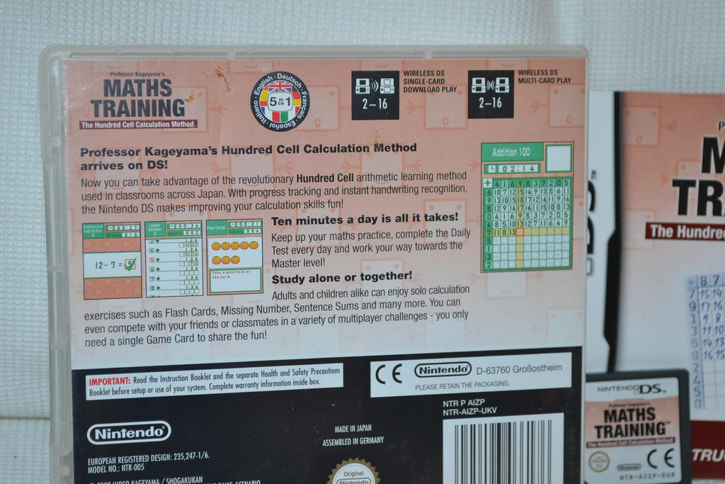 Professor Kageyamas Maths Training NDS Nintendo DS Komplett Fint Skick
