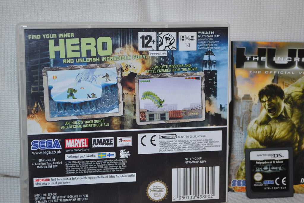 The Incredible Hulk NDS Nintendo DS Komplett Fint Skick
