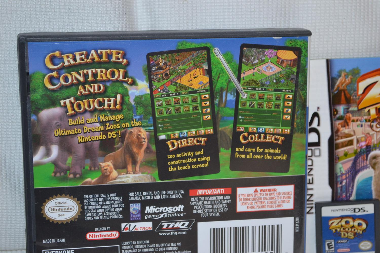 Zoo Tycoon NDS Nintendo DS NTSC Komplett Fint Skick