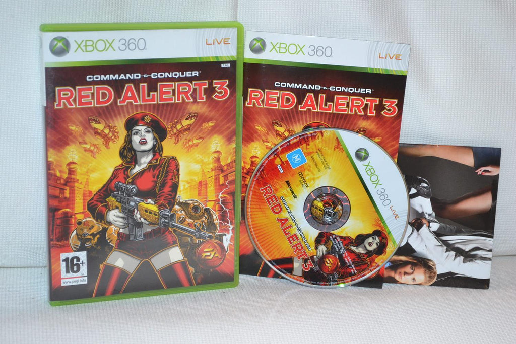 Command & Conquer: Red Alert 3 m. POSTER Xbox 360 Komplett Fint Skick