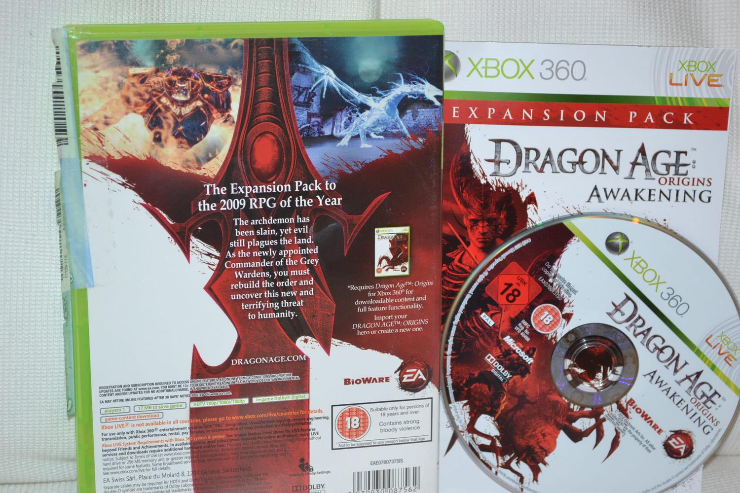 Dragon Age Origins: Awakening Expansion Pack Xbox 360 Komplett Fint Skick