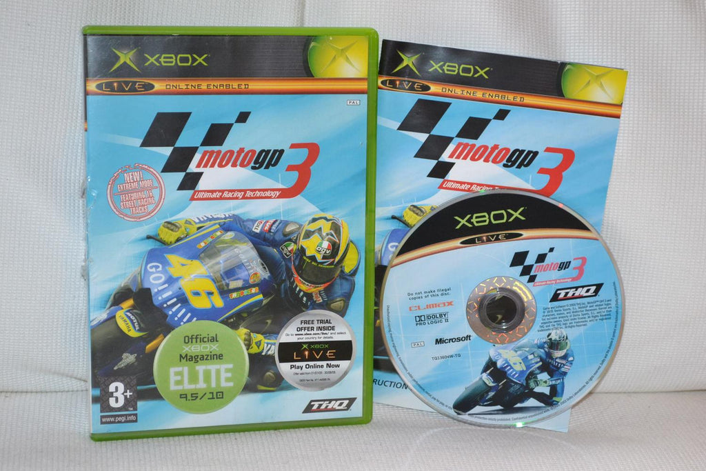 Moto GP Ultimate Racing Technology 3 MotoGP XBOX Komplett Fint Skick