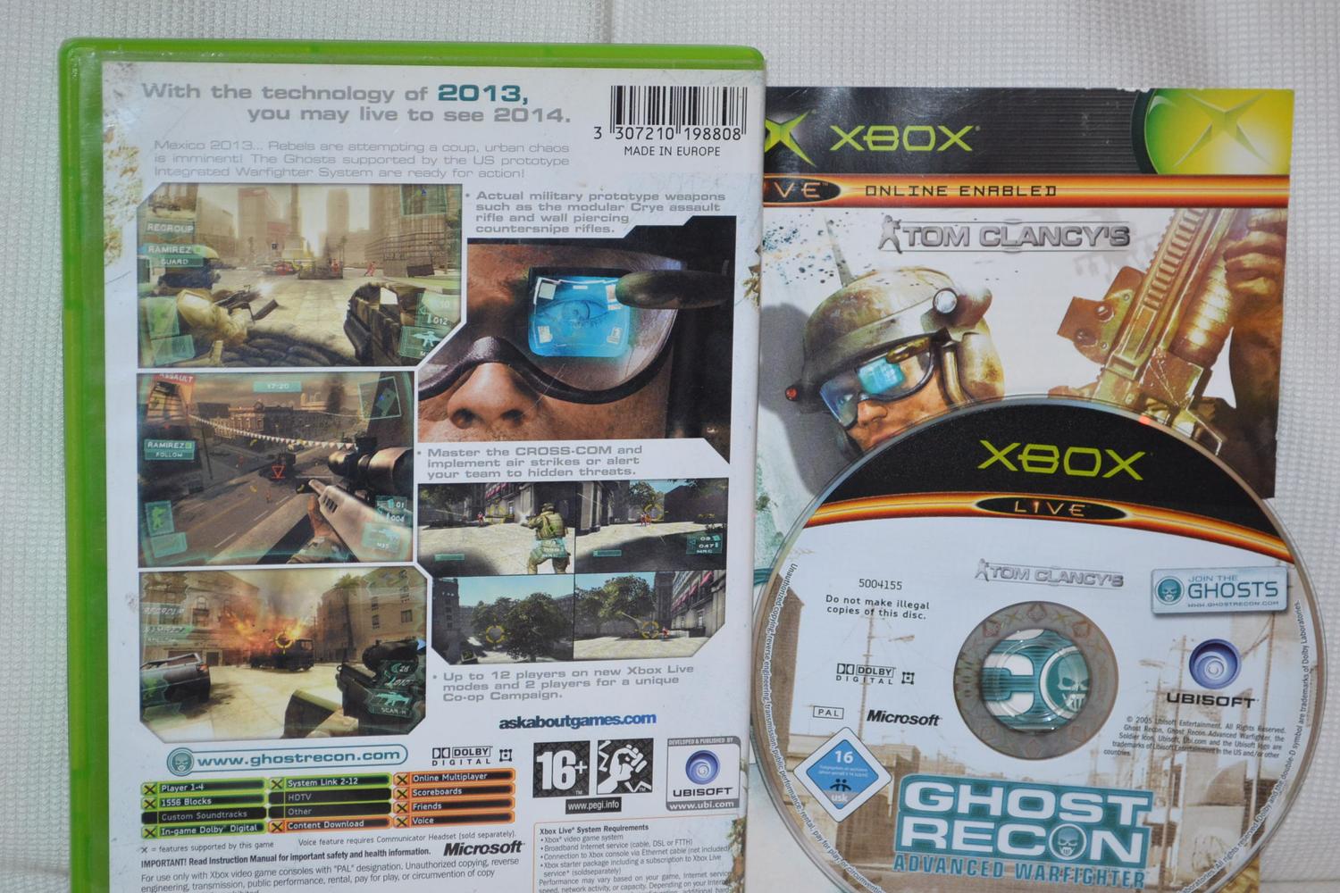 Tom Clancys Ghost Recon: Advanced Warfighter XBOX Komplett Fint Skick