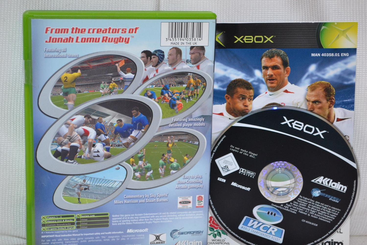 World Championship Rugby XBOX Komplett Fint Skick