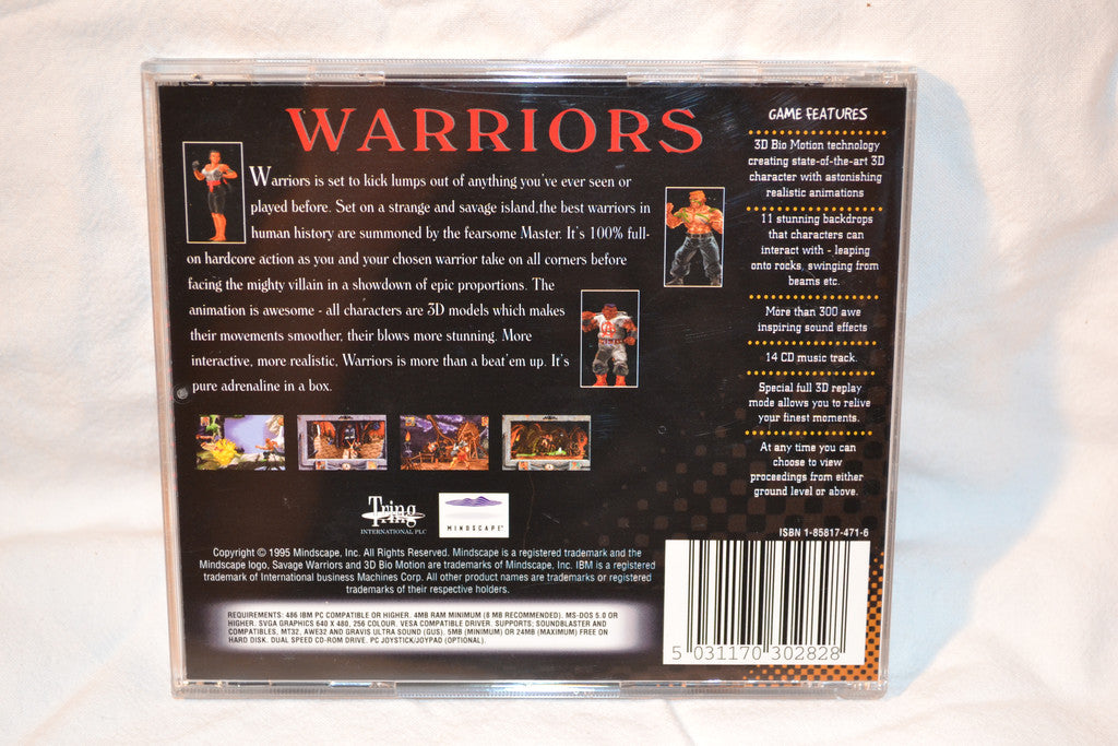 Savage Warriors Ergo Software PC 1995 Komplett Fint Skick