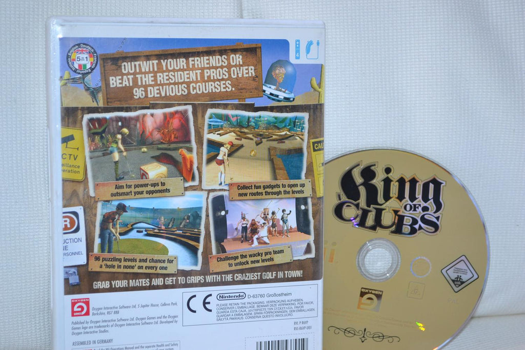 King of Clubs Minigolf Wii Nintendo (Utan Manual) Fint Skick