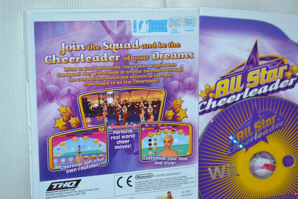 All Star Cheerleader Nintendo Wii Komplett Fint Skick