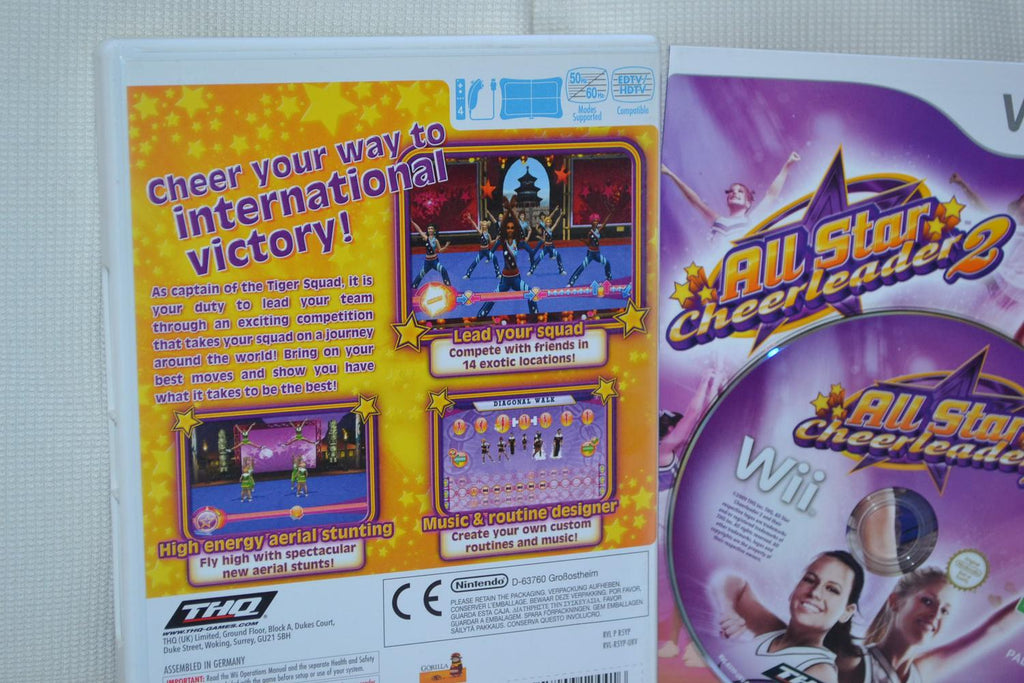 All Star Cheerleader 2 Nintendo Wii Komplett Fint Skick