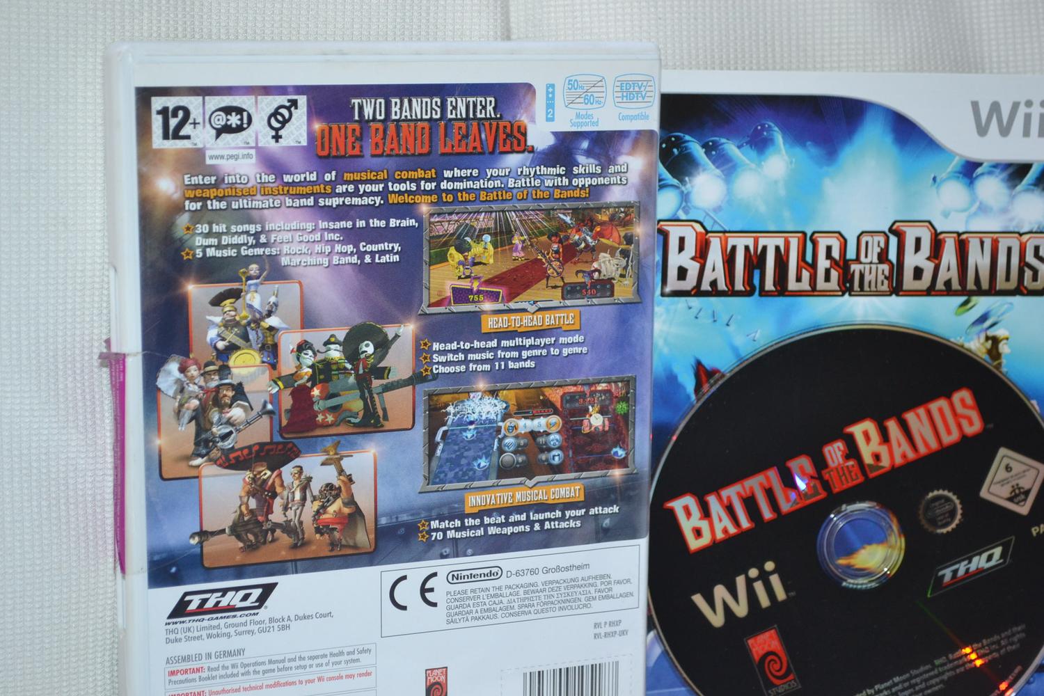 Battle of the Bands Nintendo Wii Komplett Fint Skick