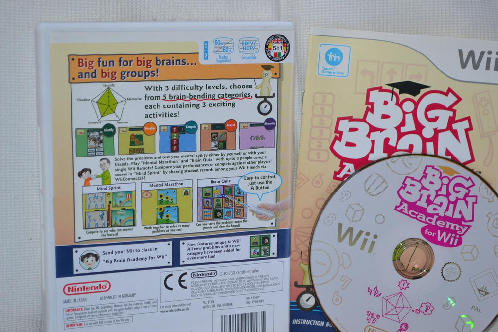 Big Brain Academy Nintendo Wii Komplett Fint Skick