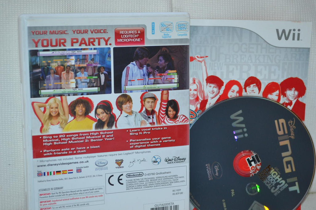 Disney Sing It: High School Musical 3 Senior Year Nintendo Wii Komplett F