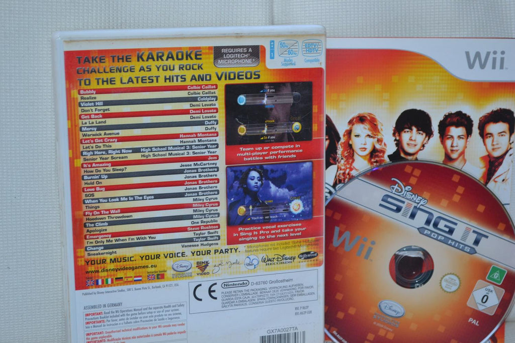 Disney Sing It: Pop Hits Nintendo Wii Komplett Fint Skick