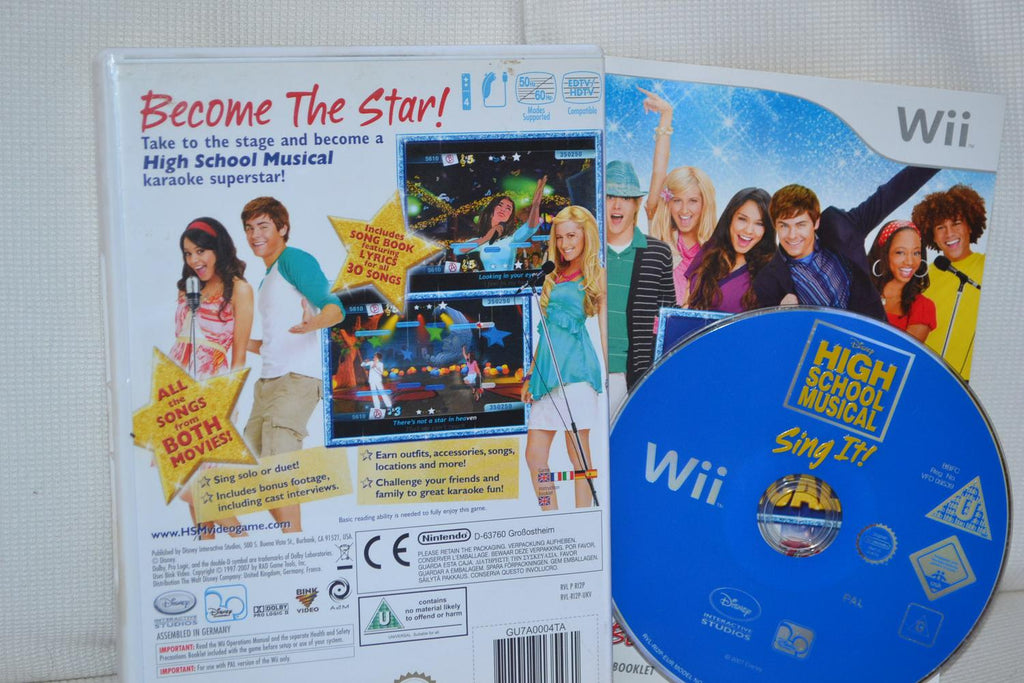 High School Musical Sing It Nintendo Wii Komplett Fint Skick