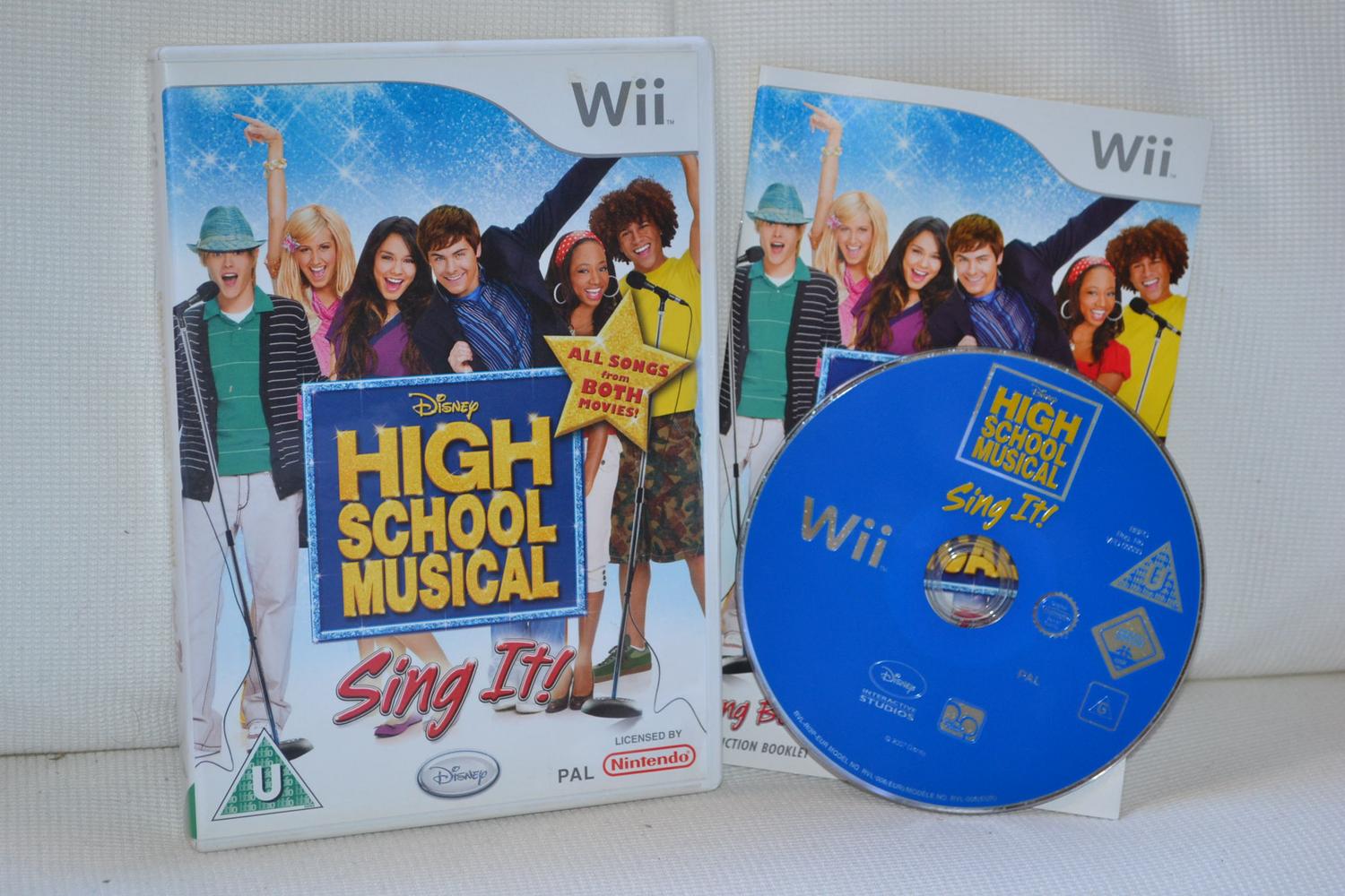 High School Musical Sing It Nintendo Wii Komplett Fint Skick