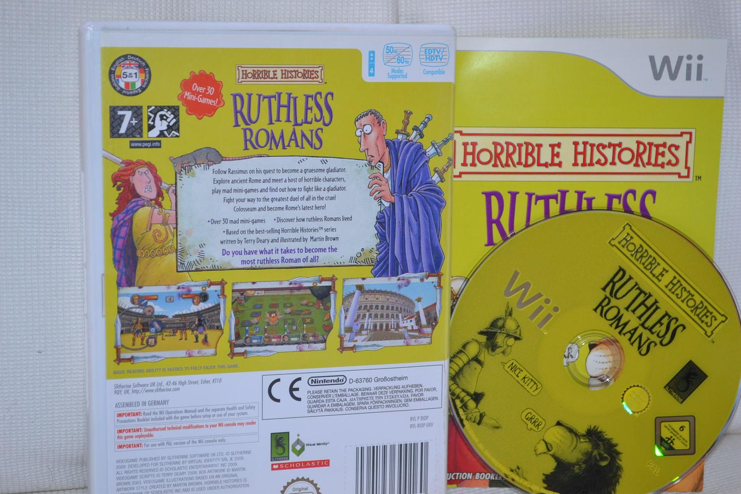Horrible Histories: Ruthless Romans Nintendo Wii Komplett Fint Skick