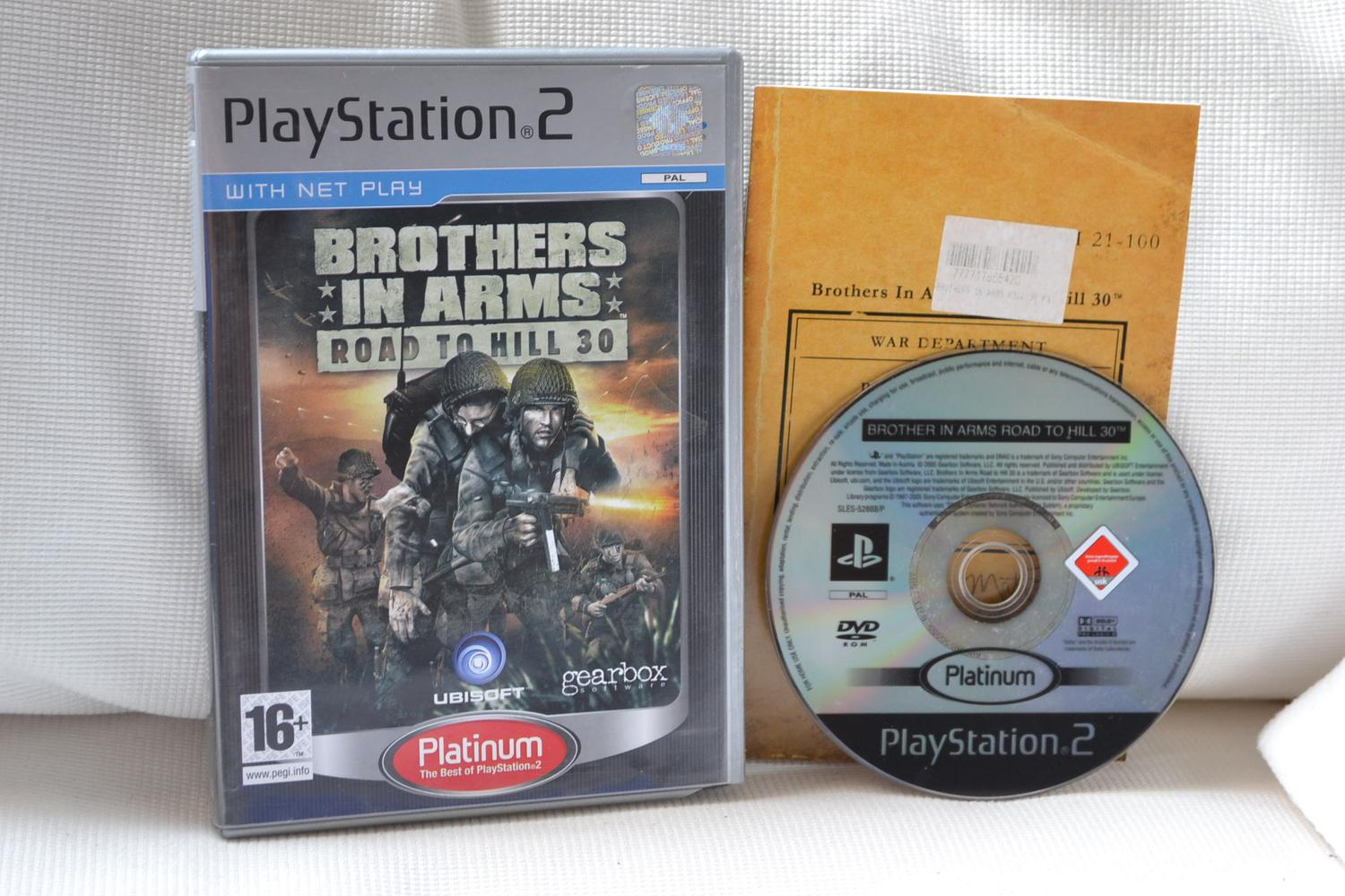 Brothers in Arms Road To Hill 30 PS2 Komplett (Platinium) Fint Skick