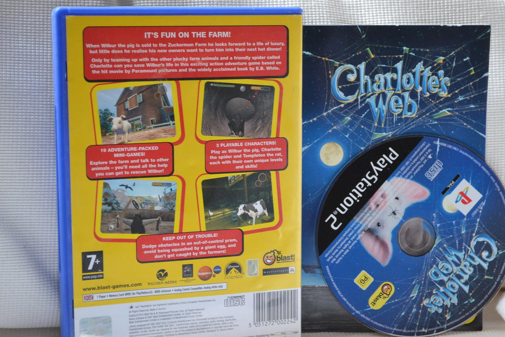 Charlottes Web PS2 Playstation 2 Komplett Fint Skick