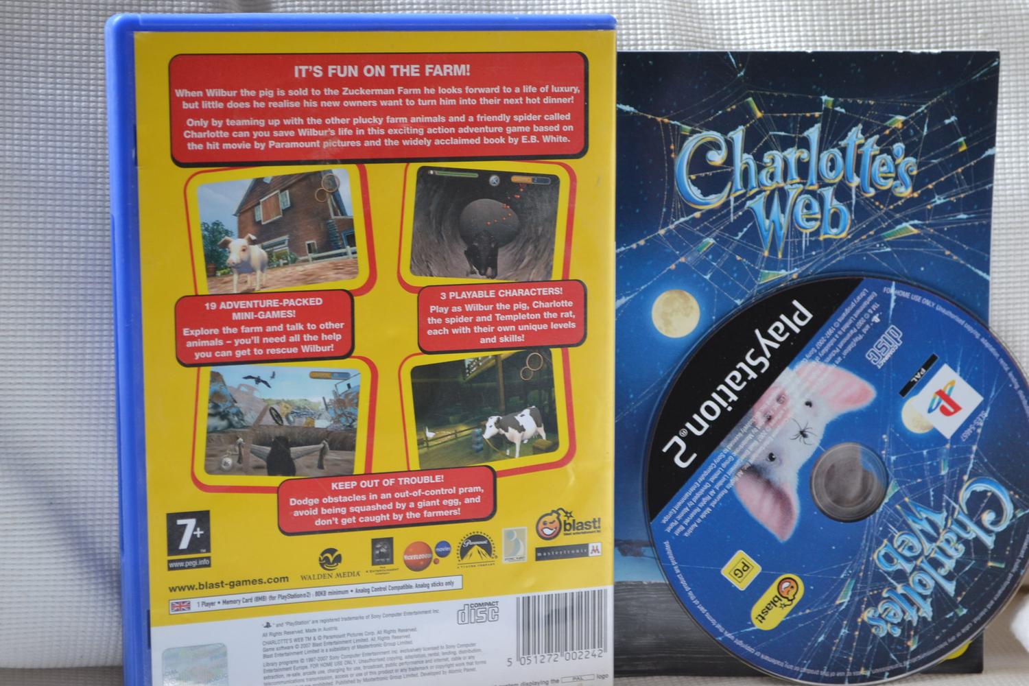 Charlottes Web PS2 Playstation 2 Komplett Fint Skick