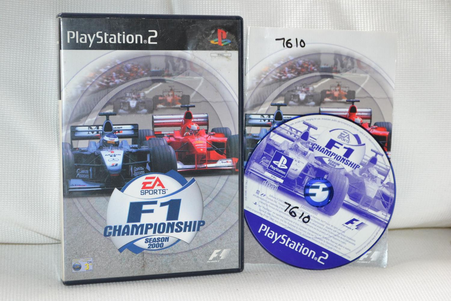 F1 Championship Season 2000 PS2 Playstation 2 Komplett Fint Skick