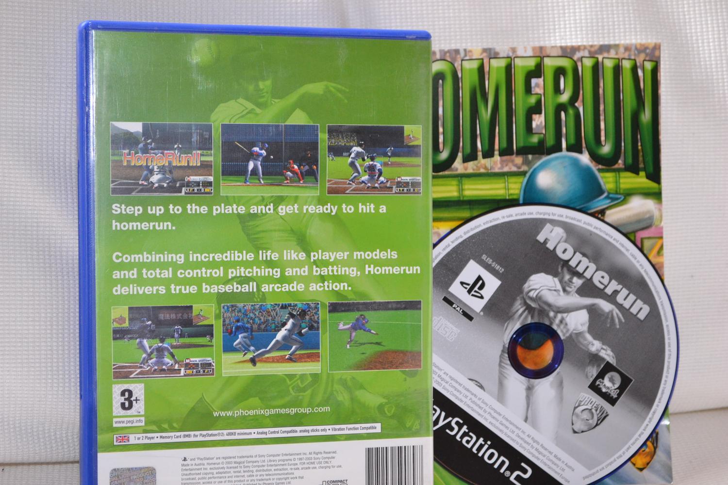 Homerun Baseball PS2 Playstation 2 Komplett Fint Skick