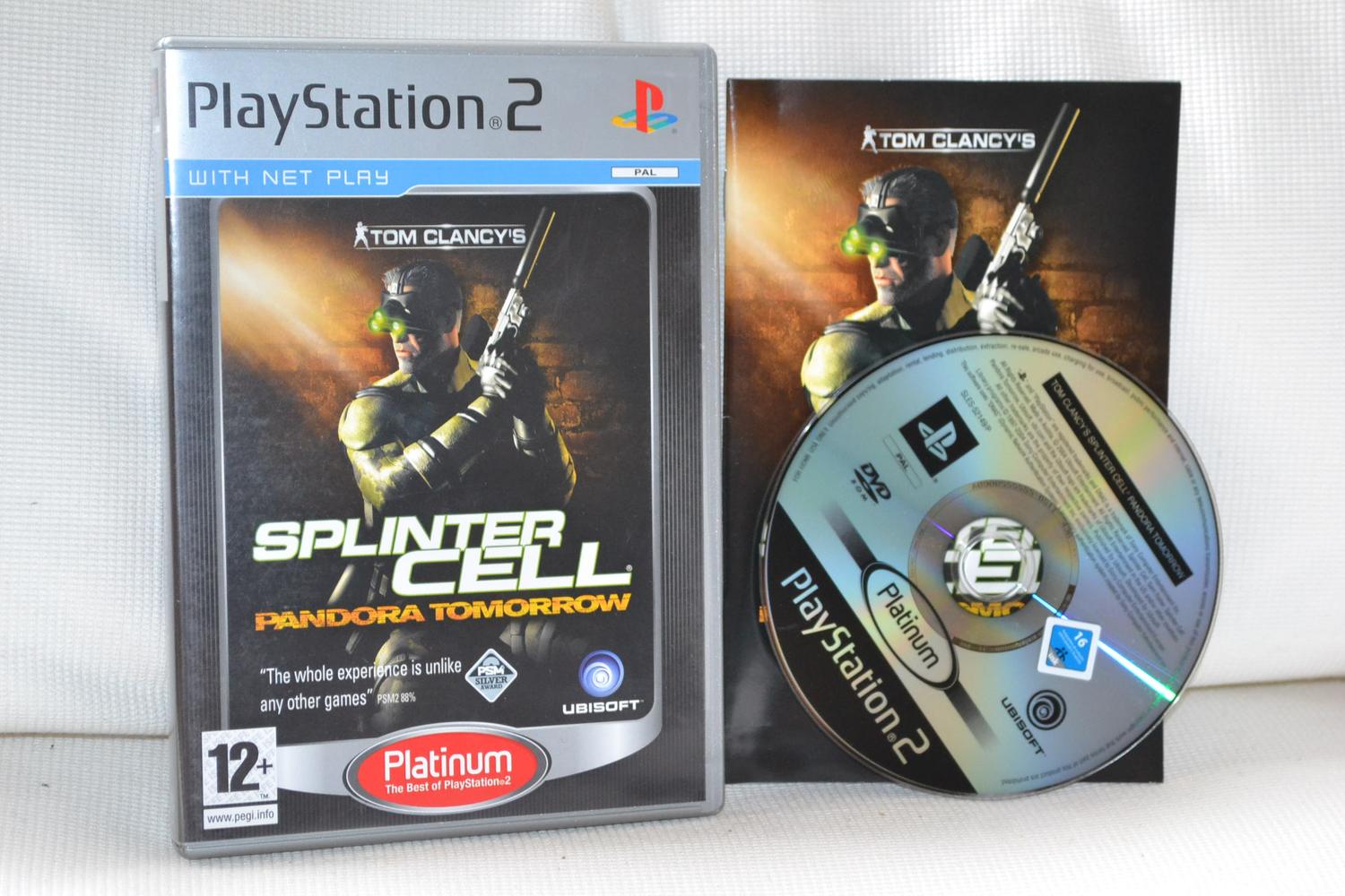 Splinter Cell: Pandora Tomorrow Platinum PS2 Playstation 2 Komplett Fint Skick