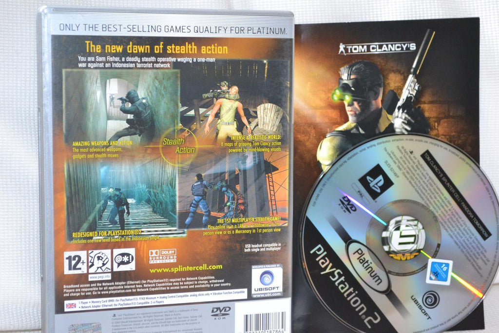 Splinter Cell: Pandora Tomorrow Platinum PS2 Playstation 2 Komplett Fint Skick
