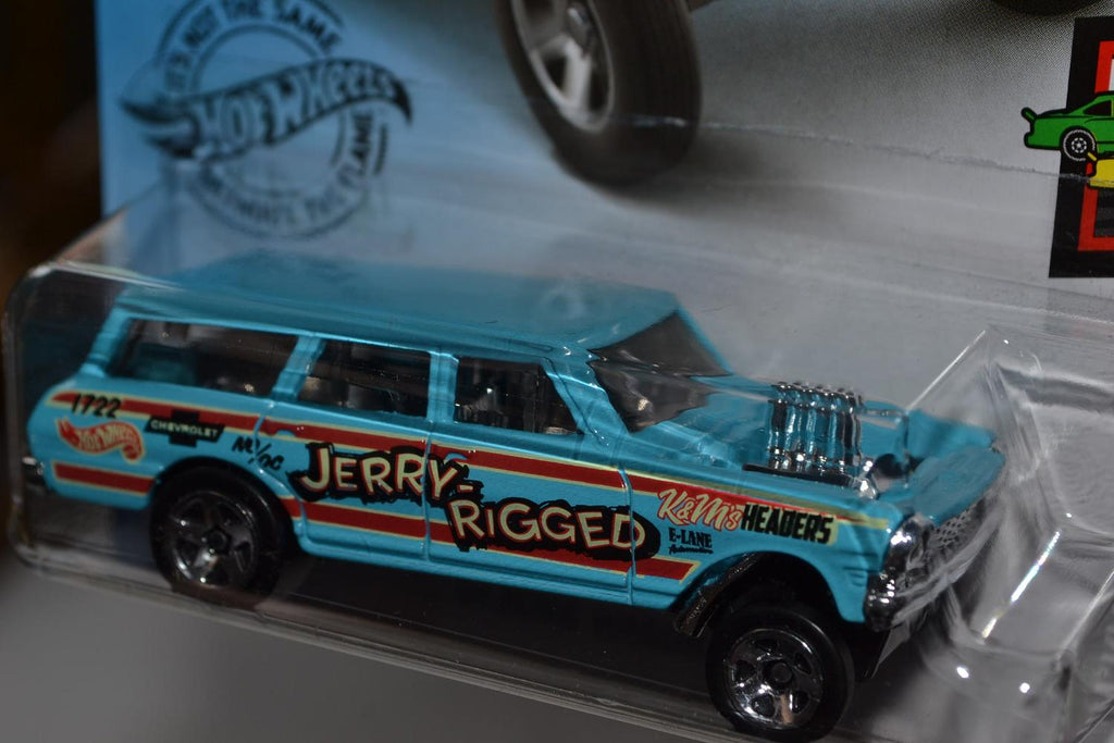 1964 Nova Wagon Gasser Blå 1:64 Hot Wheels (USA Long card 2018) Ny