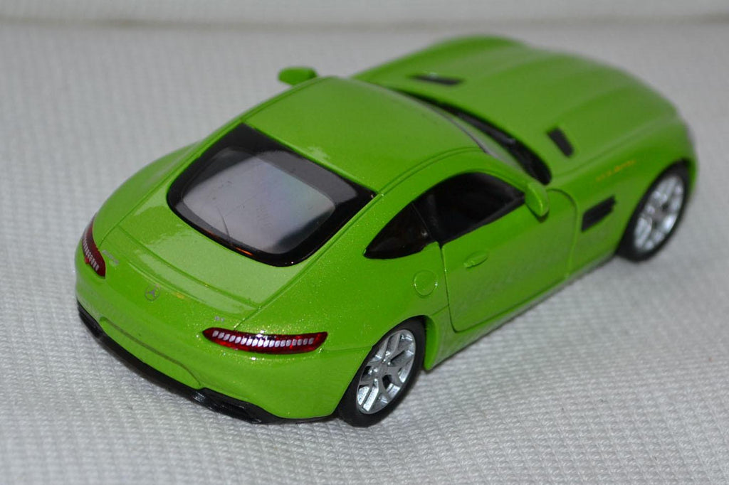 Mercedes-Benz AMG GT Grön 1:34-1:38 Welly 11cm Pullback Ny