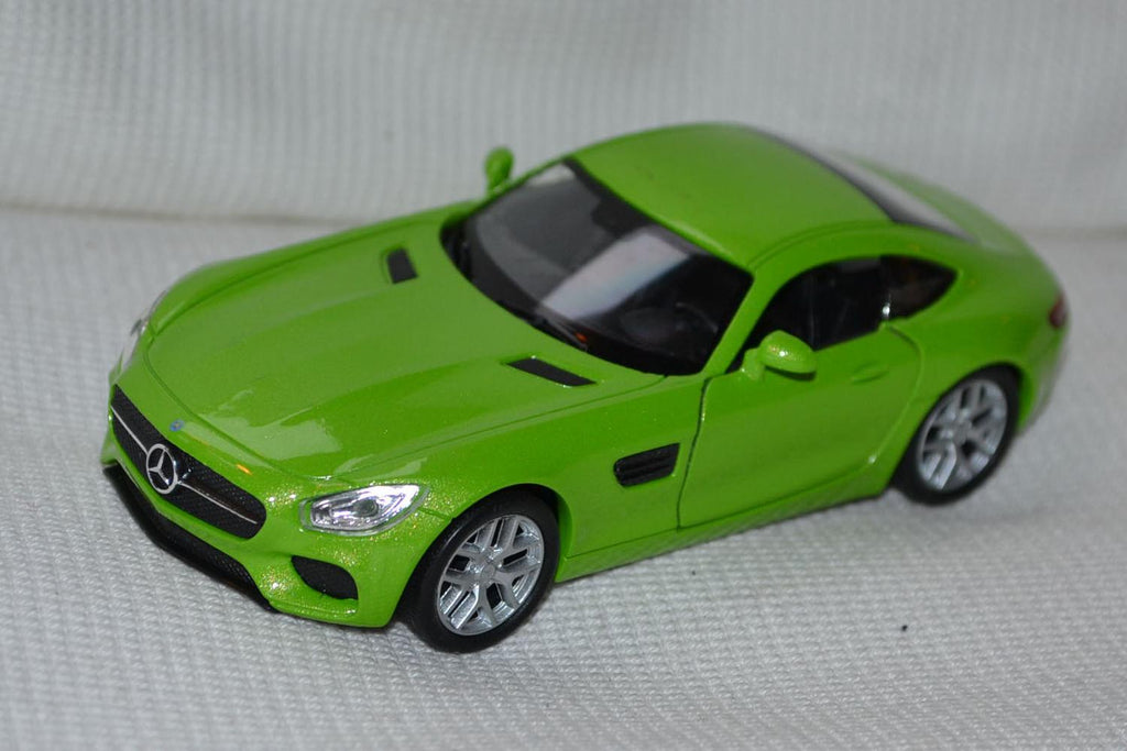 Mercedes-Benz AMG GT Grön 1:34-1:38 Welly 11cm Pullback Ny