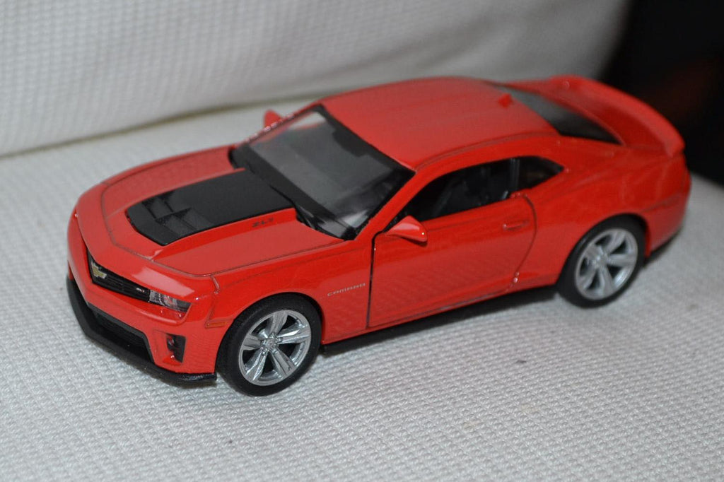 Chevrolet Camaro ZL1 Röd 1:34-1:38 Welly 11cm Pullback Ny